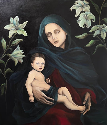 The peasant lady with her child